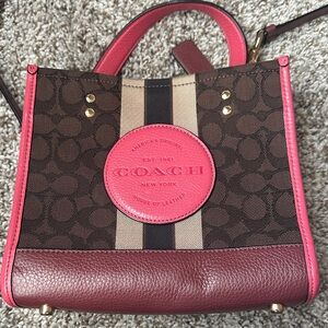Coach Brown and Pink crossbody